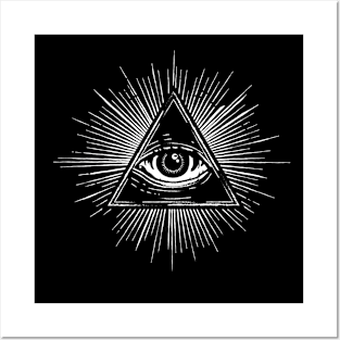 Illuminati New World Order Pyramid Posters and Art